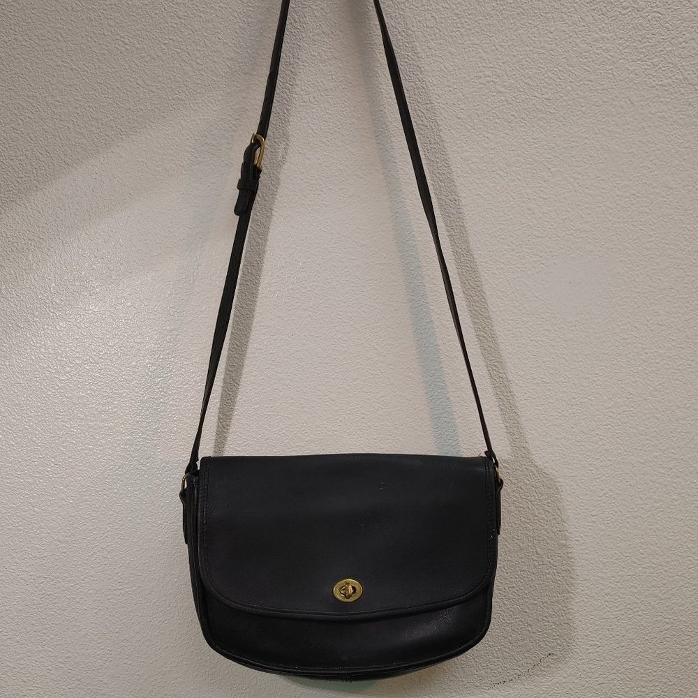 COACH LEATHER SATCHEL SHOULDER BAG